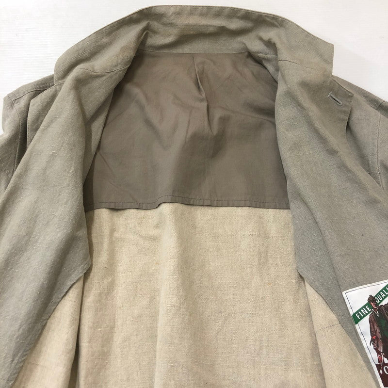 【中古品】【メンズ】 AVON HOUSE エーボンハウス COTTON LINEN JACKET EJL3110 コットン リネン ジャケット トップス ブレザー 145-250519-KS-18-tei サイズ：FL カラー：グレー 万代Net店