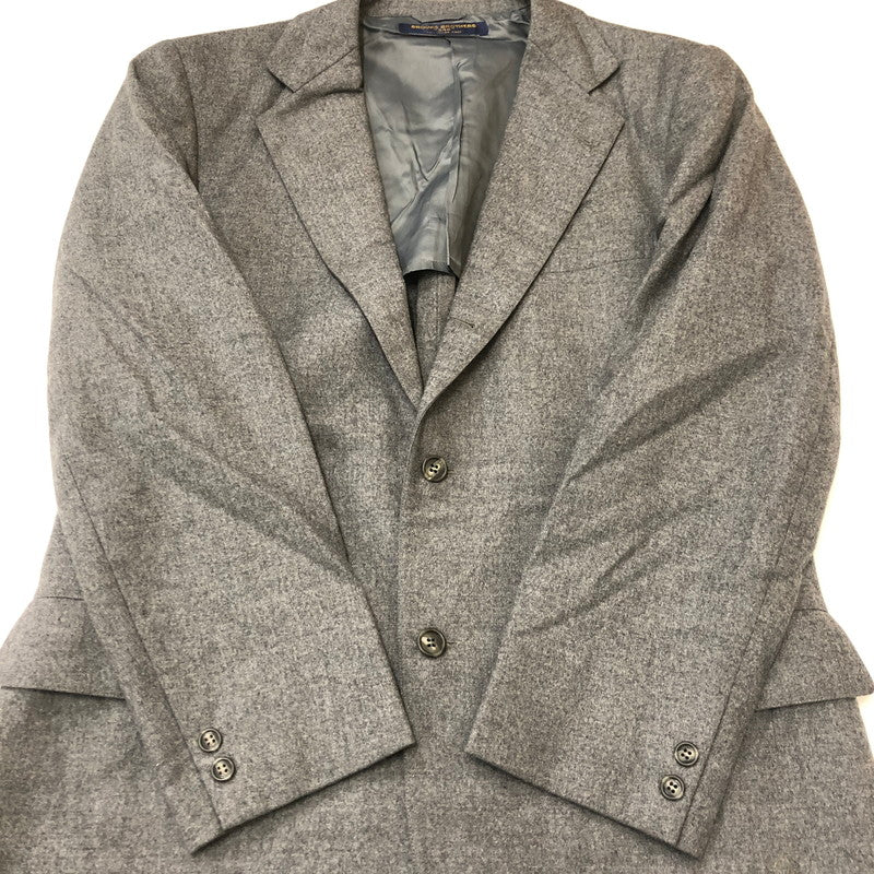 【中古品】【メンズ】 Brooks Brothers ブルックスブラザーズ WOOL 2B TAILORED JACKET & SLACKS SET UP 0002 JA 64W SVBD6114 ウール2Bテーラードジャケット スラックス セットアップ 147-250518-kk-14-tei サイズ：98 AB6 カラー：グレー 万代Net店