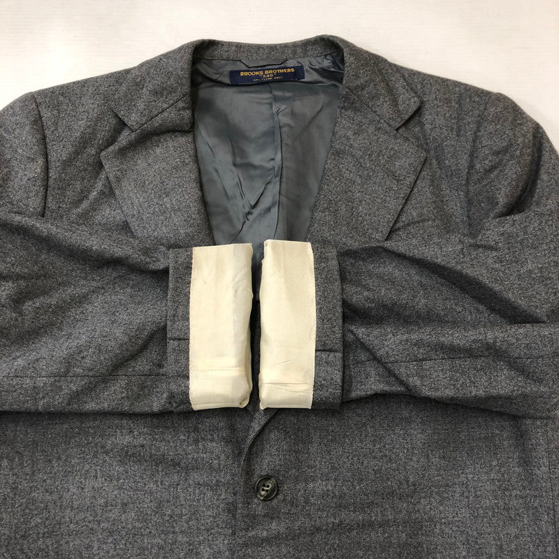 【中古品】【メンズ】 Brooks Brothers ブルックスブラザーズ WOOL 2B TAILORED JACKET & SLACKS SET UP 0002 JA 64W SVBD6114 ウール2Bテーラードジャケット スラックス セットアップ 147-250518-kk-14-tei サイズ：98 AB6 カラー：グレー 万代Net店