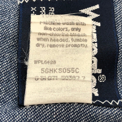 【現状渡し品】【メンズ】 Wrangler ラングラー L/S DENIM WESTERN SHIRT 70127MW ロングスリーブ デニム ウエスタンシャツ 長袖 トップス 145-250512-KS-10-tei サイズ：16 1/2 - 34 カラー：インディゴ 万代Net店