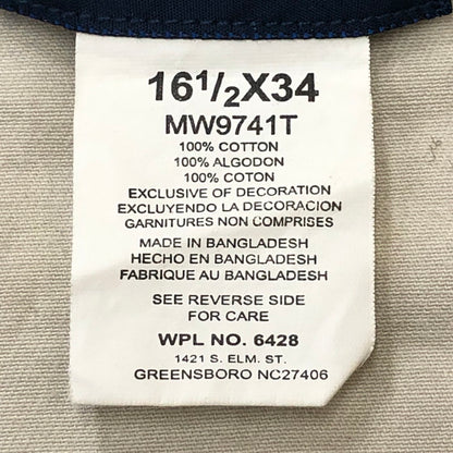 【中古品】【メンズ】 Wrangler ラングラー 80's TWILL WESTERN L/S SHIRT MW9741T VINTAGE 80年代 ツイル ウエスタン ロングスリーブ シャツ 長袖 トップス ヴィンテージ 145-250519-KS-15-tei サイズ：16 1/2 カラー：ベージュ 万代Net店