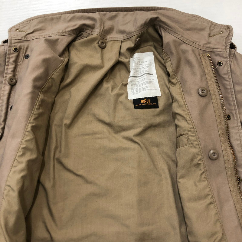 【現状渡し品】【メンズ】 ALPHA INDUSTRIES アルファインダストリーズ M-65 FIELD JACKET 2050-014 M-65フィールド ジャケット アウター ミリタリージャケット 145-250519-KS-16-tei サイズ：M カラー：ベージュ 万代Net店