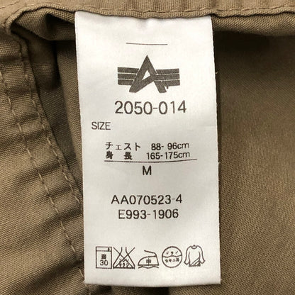 【現状渡し品】【メンズ】 ALPHA INDUSTRIES アルファインダストリーズ M-65 FIELD JACKET 2050-014 M-65フィールド ジャケット アウター ミリタリージャケット 145-250519-KS-16-tei サイズ：M カラー：ベージュ 万代Net店