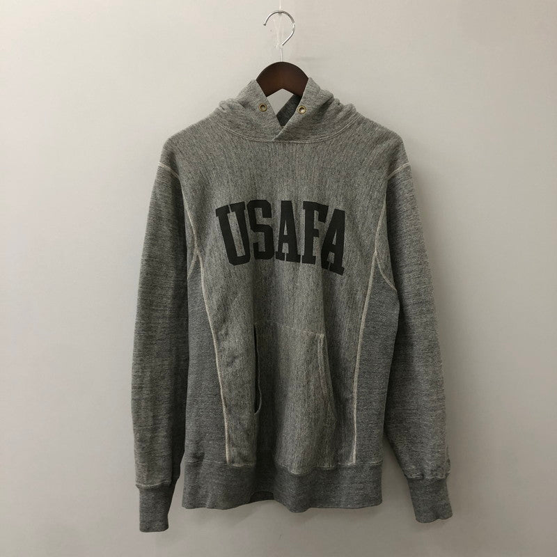 【中古品】【メンズ】 Buzz Rickson's バズリクソンズ × BEAMS ビームス 別注 コラボ 21AW U.S.AIR FORCE ACADEMY REVERSE SWEAT PARKA アメリカ空軍学校 リバースウェット パーカー トップス プルオーバーフーディー 145-250512-ks-20-fuz サイズ：L カラー：ライトグレー 万代Net店