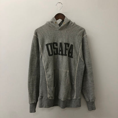 【中古品】【メンズ】 Buzz Rickson's バズリクソンズ × BEAMS ビームス 別注 コラボ 21AW U.S.AIR FORCE ACADEMY REVERSE SWEAT PARKA アメリカ空軍学校 リバースウェット パーカー トップス プルオーバーフーディー 145-250512-ks-20-fuz サイズ：L カラー：ライトグレー 万代Net店