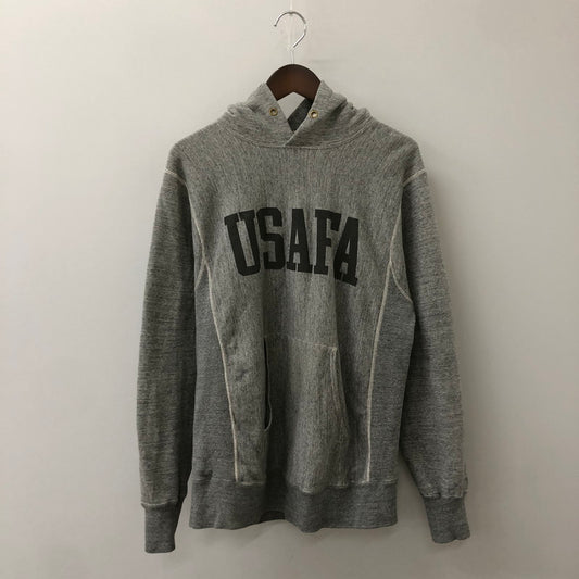 【中古品】【メンズ】 Buzz Rickson's バズリクソンズ × BEAMS ビームス 別注 コラボ 21AW U.S.AIR FORCE ACADEMY REVERSE SWEAT PARKA アメリカ空軍学校 リバースウェット パーカー トップス プルオーバーフーディー 145-250512-ks-20-fuz サイズ：L カラー：ライトグレー 万代Net店