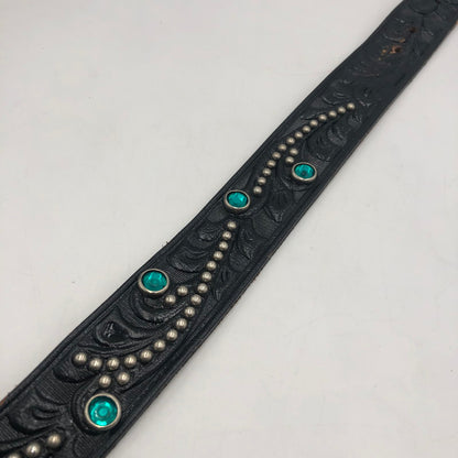 【中古品】【メンズ】 RockMount ロックマウント LEATHER STUDS BELT USA製 レザー スタッズベルト アクセサリー 服飾雑貨 205-250612-kk-07-tei サイズ：36 カラー：ブラック 万代Net店