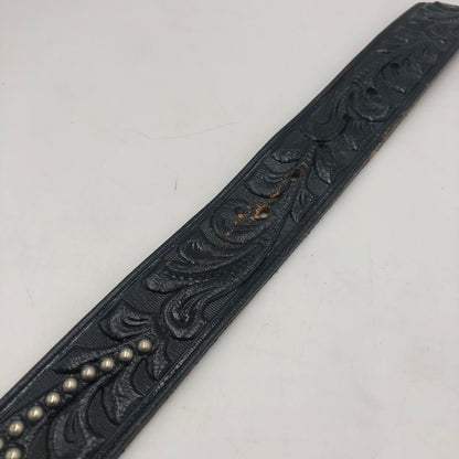 【中古品】【メンズ】 RockMount ロックマウント LEATHER STUDS BELT USA製 レザー スタッズベルト アクセサリー 服飾雑貨 205-250612-kk-07-tei サイズ：36 カラー：ブラック 万代Net店