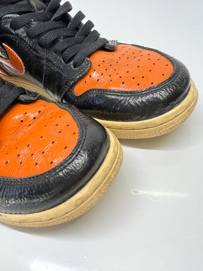 【中古品】【メンズ】 NIKE ナイキ 555088-028 AIR JORDAN 1 HIGH SHATTERED BACKBOARD 3.0 エアジョーダン 靴 シューズ ハイカット スニーカー 160-260927-AS-2-hon サイズ：27cm US9 カラー：オレンジ/ブラック 万代Net店