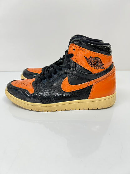 【中古品】【メンズ】 NIKE ナイキ 555088-028 AIR JORDAN 1 HIGH SHATTERED BACKBOARD 3.0 エアジョーダン 靴 シューズ ハイカット スニーカー 160-260927-AS-2-hon サイズ：27cm US9 カラー：オレンジ/ブラック 万代Net店