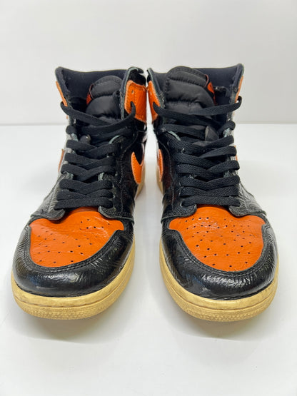 【中古品】【メンズ】 NIKE ナイキ 555088-028 AIR JORDAN 1 HIGH SHATTERED BACKBOARD 3.0 エアジョーダン 靴 シューズ ハイカット スニーカー 160-260927-AS-2-hon サイズ：27cm US9 カラー：オレンジ/ブラック 万代Net店