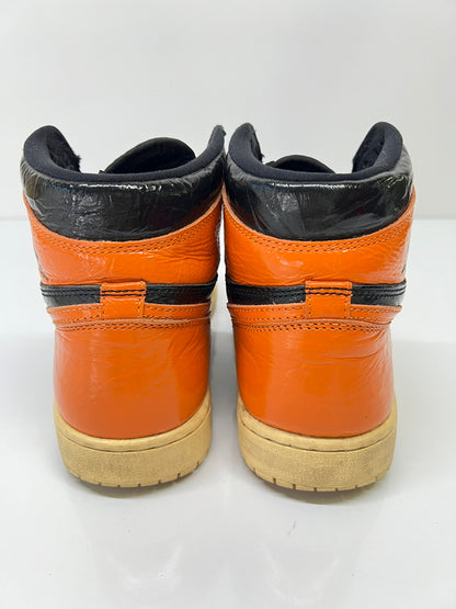 【中古品】【メンズ】 NIKE ナイキ 555088-028 AIR JORDAN 1 HIGH SHATTERED BACKBOARD 3.0 エアジョーダン 靴 シューズ ハイカット スニーカー 160-260927-AS-2-hon サイズ：27cm US9 カラー：オレンジ/ブラック 万代Net店