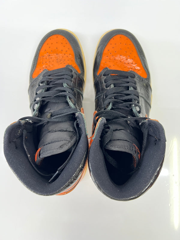 【中古品】【メンズ】 NIKE ナイキ 555088-028 AIR JORDAN 1 HIGH SHATTERED BACKBOARD 3.0 エアジョーダン 靴 シューズ ハイカット スニーカー 160-260927-AS-2-hon サイズ：27cm US9 カラー：オレンジ/ブラック 万代Net店