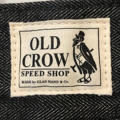 【中古品】【メンズ】 OLD CROW オールドクロウ DENIM OVERALL 0C-21-SS-03 デニム オーバーオール ボトムス パンツ 145-250522-kk-60-tei サイズ：S カラー：ブラック 万代Net店
