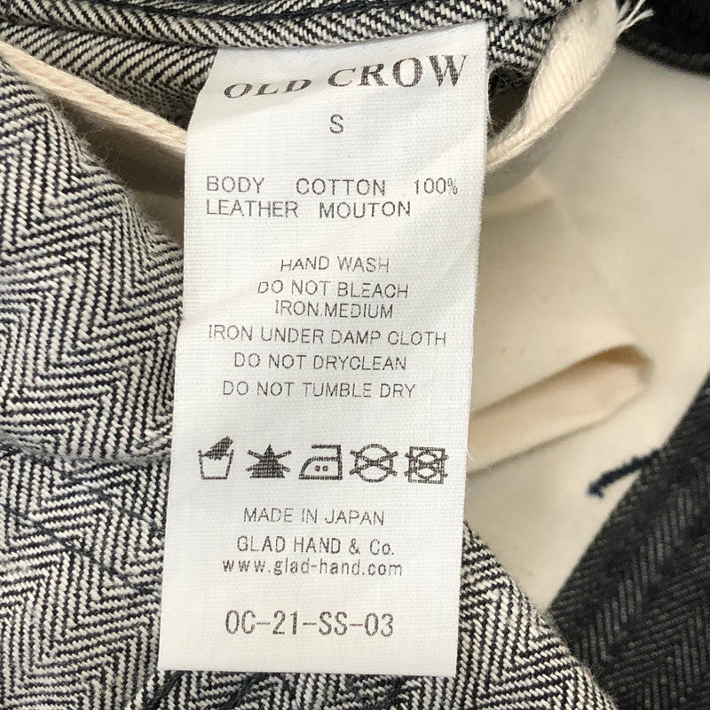 【中古品】【メンズ】 OLD CROW オールドクロウ DENIM OVERALL 0C-21-SS-03 デニム オーバーオール ボトムス パンツ 145-250522-kk-60-tei サイズ：S カラー：ブラック 万代Net店