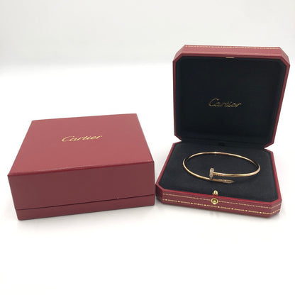 【中古品】【メンズ】 CARTIER カルティエ JUST UN CLOU BRACELET CLASSIC MODEL DIAMONDS ジュスト アン クル ブレスレット クラシック モデル ダイヤモンド アクセサリー ゴールドジュエリー 182-250515-kk-39-tei サイズ：内周:約21cm カラー：イエローゴールド 万代Net店