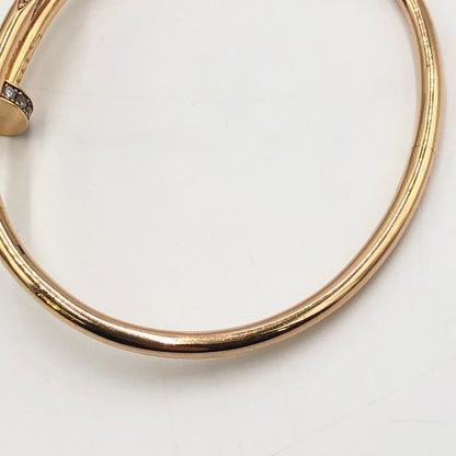 【中古品】【メンズ】 CARTIER カルティエ JUST UN CLOU BRACELET CLASSIC MODEL DIAMONDS ジュスト アン クル ブレスレット クラシック モデル ダイヤモンド アクセサリー ゴールドジュエリー 182-250515-kk-39-tei サイズ：内周:約21cm カラー：イエローゴールド 万代Net店