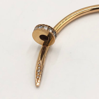 【中古品】【メンズ】 CARTIER カルティエ JUST UN CLOU BRACELET CLASSIC MODEL DIAMONDS ジュスト アン クル ブレスレット クラシック モデル ダイヤモンド アクセサリー ゴールドジュエリー 182-250515-kk-39-tei サイズ：内周:約21cm カラー：イエローゴールド 万代Net店