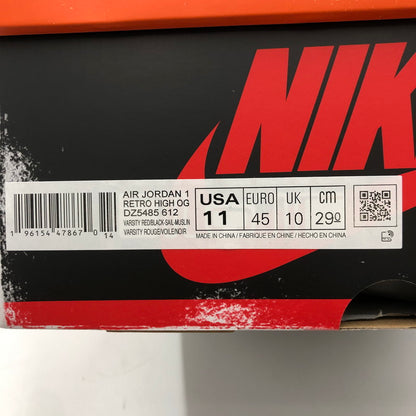 【中古美品】【メンズ】 NIKE ナイキ AIR JORDAN 1 HIGH OG LOST & FOUND CHICAGO DZ5485-612 エアジョーダン 1 レトロ ハイ オリジナル ロスト&ファウンド/シカゴ スニーカー 靴 160-250606-kk-12-tei カラー：VARSITY RED/BLACK-SAIL-MUSLIN 万代Net店
