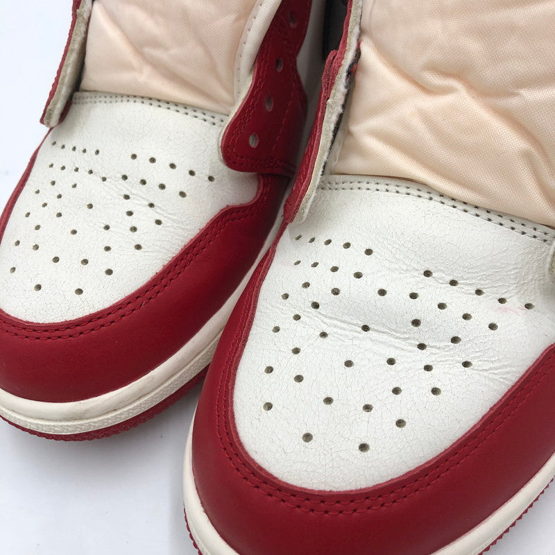 【中古美品】【メンズ】 NIKE ナイキ AIR JORDAN 1 HIGH OG LOST & FOUND CHICAGO DZ5485-612 エアジョーダン 1 レトロ ハイ オリジナル ロスト&ファウンド/シカゴ スニーカー 靴 160-250606-kk-12-tei カラー：VARSITY RED/BLACK-SAIL-MUSLIN 万代Net店