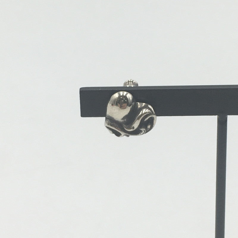 【中古品】【メンズ】 CHROME HEARTS クロムハーツ STUD HEART ハート スタッドピアス アクセサリー 190-250607-kk-04-fuz カラー：シルバー 万代Net店