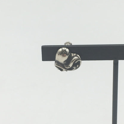 【中古品】【メンズ】 CHROME HEARTS クロムハーツ STUD HEART ハート スタッドピアス アクセサリー 190-250607-kk-04-fuz カラー：シルバー 万代Net店