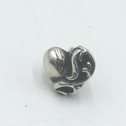 【中古品】【メンズ】 CHROME HEARTS クロムハーツ STUD HEART ハート スタッドピアス アクセサリー 190-250607-kk-04-fuz カラー：シルバー 万代Net店