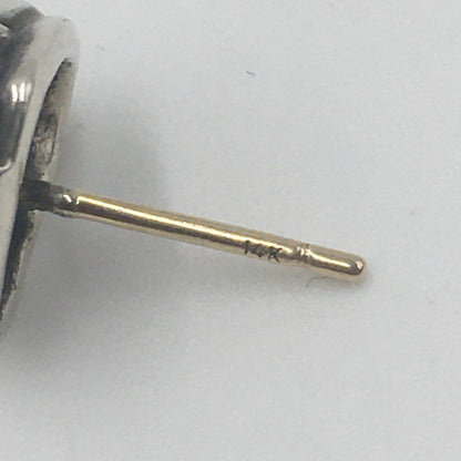 【中古品】【メンズ】 CHROME HEARTS クロムハーツ STUD HEART ハート スタッドピアス アクセサリー 190-250607-kk-04-fuz カラー：シルバー 万代Net店