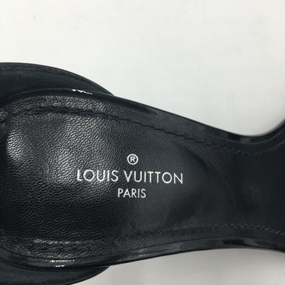 【中古品】【レディース】 シルエットライン モノグラム サンダル BR0198 パテント レザー 靴 179-250519-KS-24-tei サイズ：34 カラー：ブラック 万代Net店