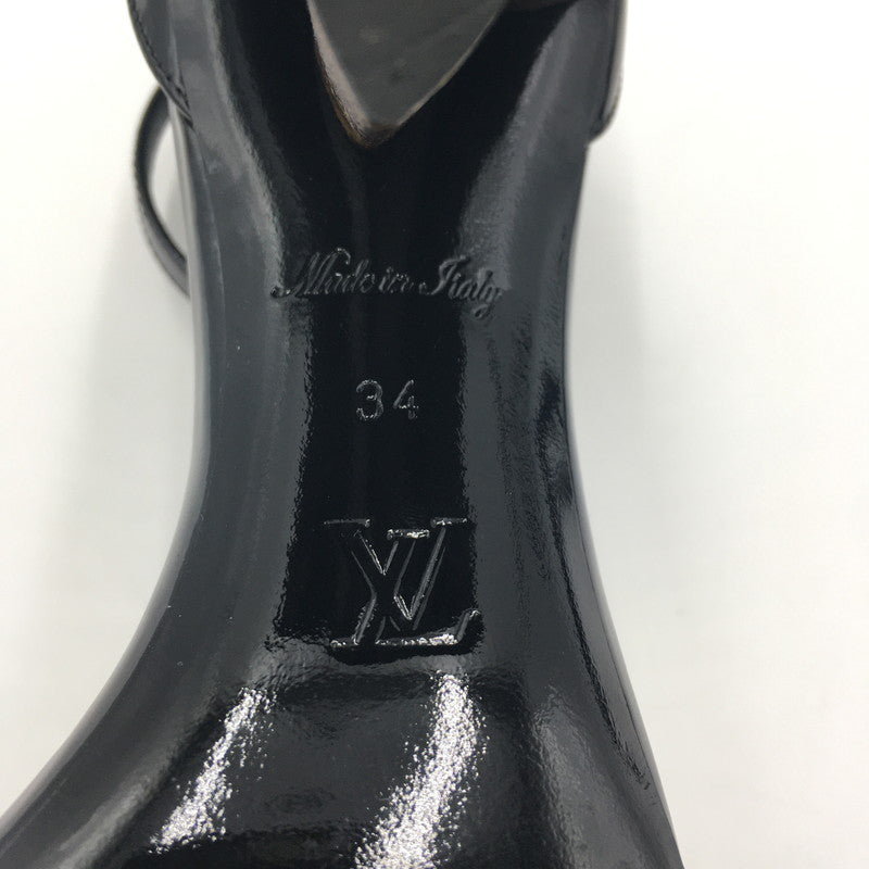【中古品】【レディース】 シルエットライン モノグラム サンダル BR0198 パテント レザー 靴 179-250519-KS-24-tei サイズ：34 カラー：ブラック 万代Net店