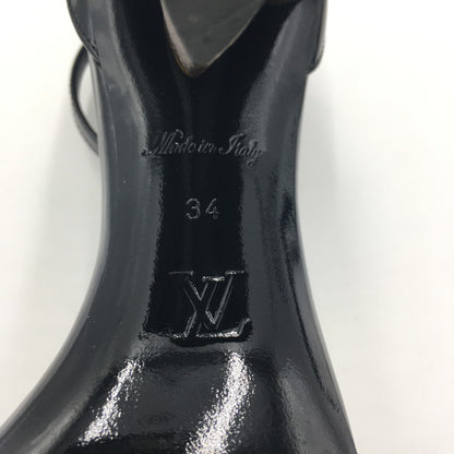 【中古品】【レディース】 シルエットライン モノグラム サンダル BR0198 パテント レザー 靴 179-250519-KS-24-tei サイズ：34 カラー：ブラック 万代Net店