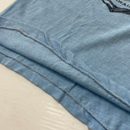 【現状渡し品】【メンズ】 TRANSTEES トランスティーズ BIKINI INSPECTOR HAWAII TEE ビキニ インペクター ハワイ Tシャツ 半袖 トップス 145-260731-sa-04-tei サイズ：L カラー：ブルー 万代Net店