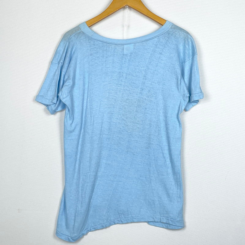 【現状渡し品】【メンズ】 TRANSTEES トランスティーズ BIKINI INSPECTOR HAWAII TEE ビキニ インペクター ハワイ Tシャツ 半袖 トップス 145-260731-sa-04-tei サイズ：L カラー：ブルー 万代Net店