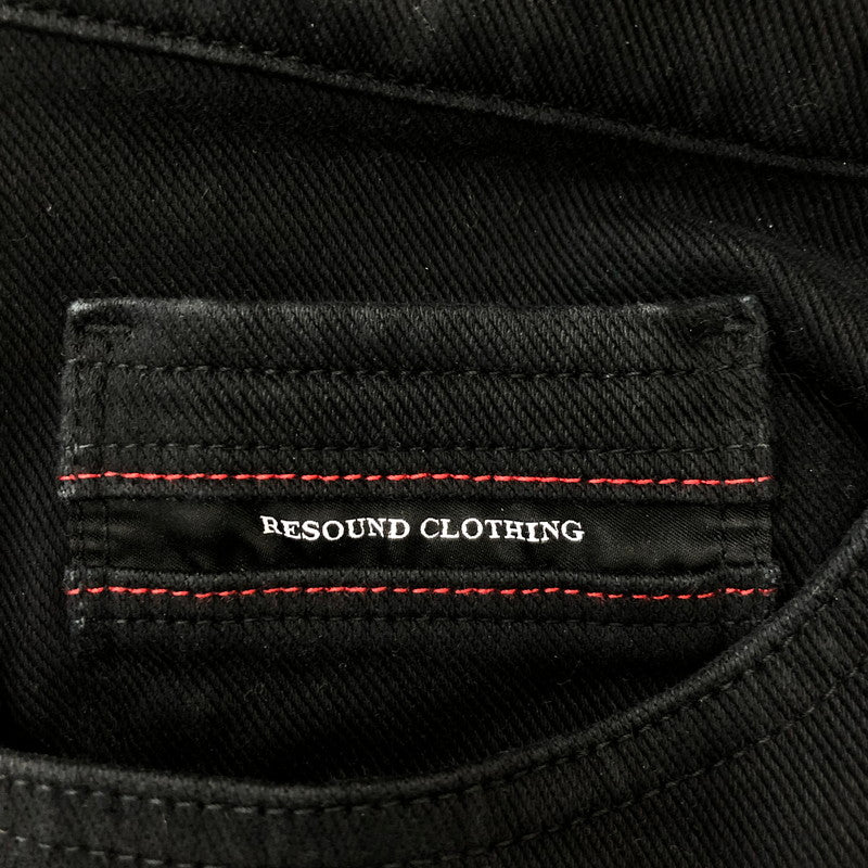 【中古品】【メンズ】 RESOUND CLOTHING リサウンドクロージング MICK DENIM JERSEY ST-020 ミック デニムジャージ ボトムス パンツ 158-250522-kk-54-tei サイズ：2 カラー：ブラック 万代Net店