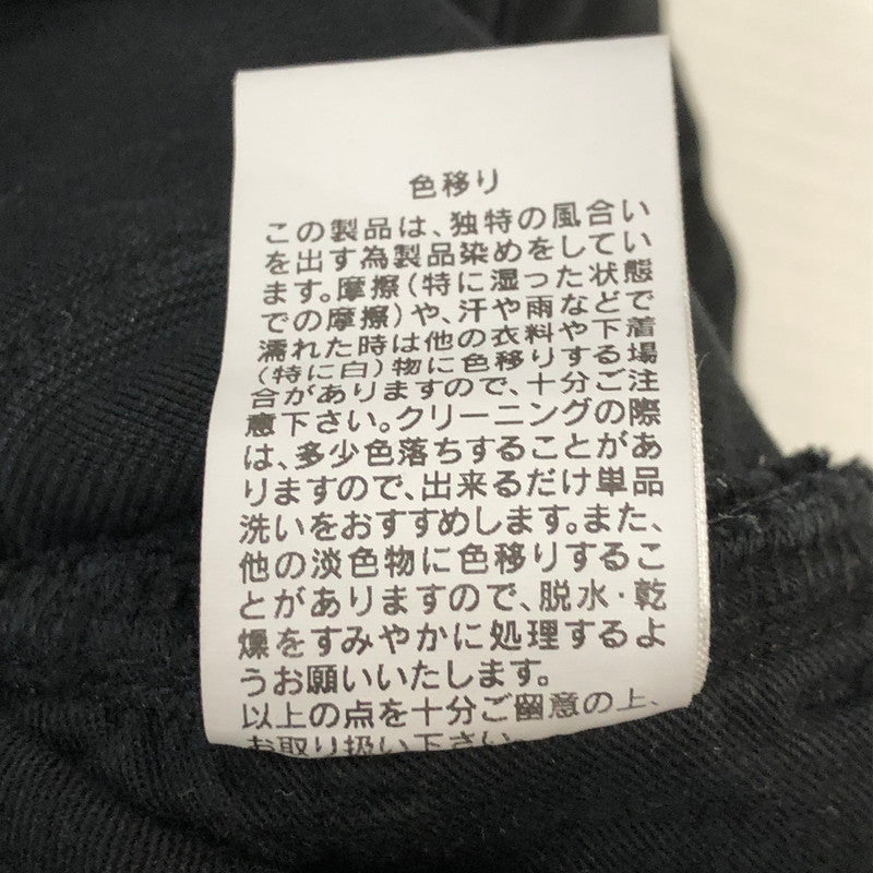 【中古品】【メンズ】 RESOUND CLOTHING リサウンドクロージング MICK DENIM JERSEY ST-020 ミック デニムジャージ ボトムス パンツ 158-250522-kk-54-tei サイズ：2 カラー：ブラック 万代Net店