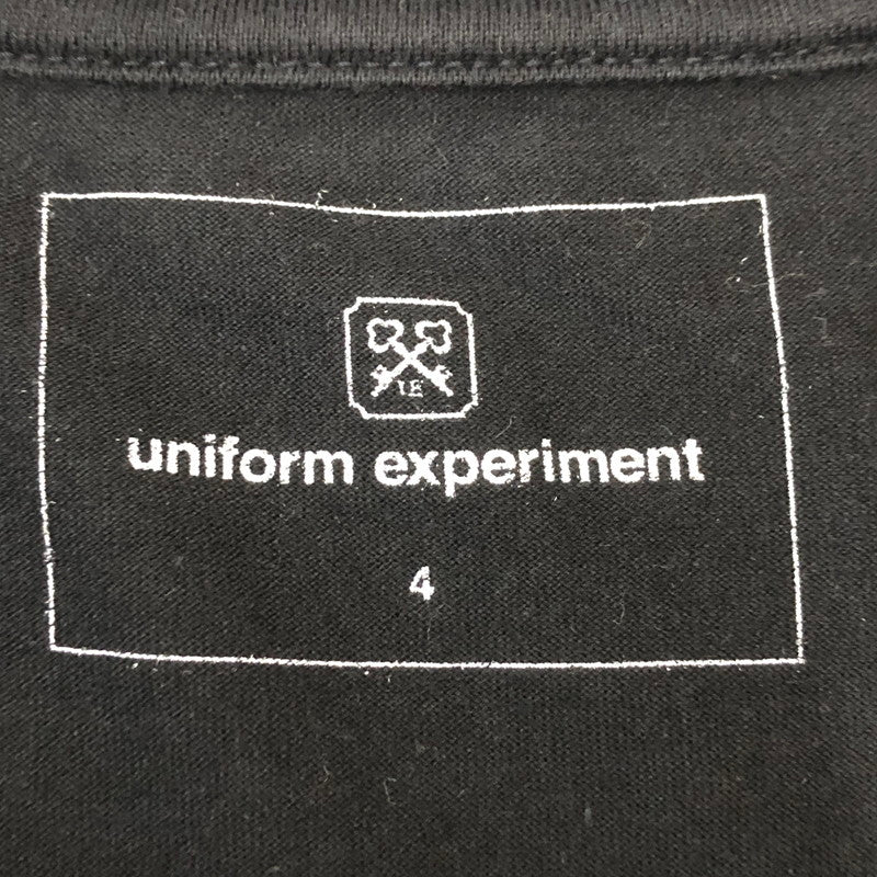【中古品】【メンズ】 uniform experiment ユニフォームエクスペリメント 21SS AUTEHNTIC POCKET TEE UE-212049 オーセンティック ポケット Tシャツ 半袖 トップス 142-250522-kk-40-tei サイズ：4 カラー：ブラック 万代Net店