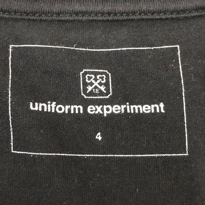 【中古品】【メンズ】 uniform experiment ユニフォームエクスペリメント 21SS AUTEHNTIC POCKET TEE UE-212049 オーセンティック ポケット Tシャツ 半袖 トップス 142-250522-kk-40-tei サイズ：4 カラー：ブラック 万代Net店