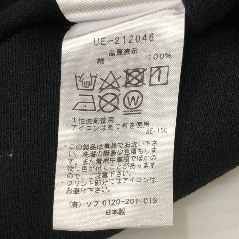 【中古品】【メンズ】 uniform experiment ユニフォームエクスペリメント 21AW AUTHENTIC L/S TEE UE-212046 オーセンティック ロングスリーブ Tシャツ 長袖 トップス 142-250522-kk-39-tei サイズ：4 カラー：ブラック 万代Net店