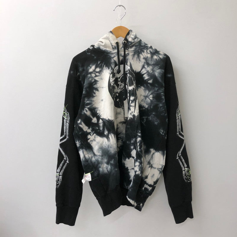 【中古品】【メンズ】 DIESEL ディーゼル S-ALBY-Y TIE DYE OVERSIZED HOODED SWEATSHIRT 20KG7849 タイダイ オーバーサイズ フーデッド スウェットシャツ トップス プルオーバーパーカー フーディー 141-250524-kk-06-tei サイズ：M カラー：ブラック 万代Net店