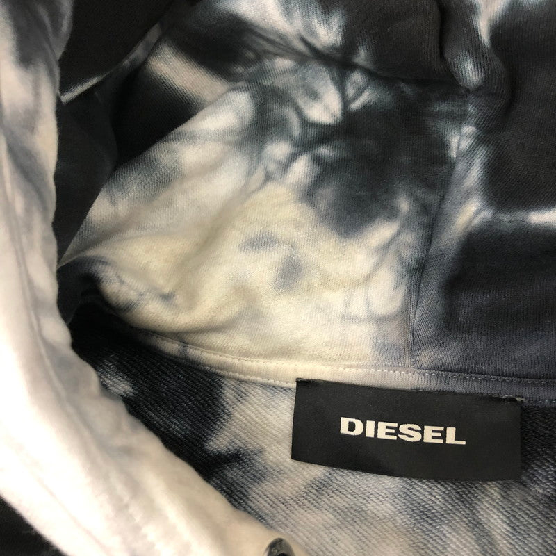 【中古品】【メンズ】 DIESEL ディーゼル S-ALBY-Y TIE DYE OVERSIZED HOODED SWEATSHIRT 20KG7849 タイダイ オーバーサイズ フーデッド スウェットシャツ トップス プルオーバーパーカー フーディー 141-250524-kk-06-tei サイズ：M カラー：ブラック 万代Net店