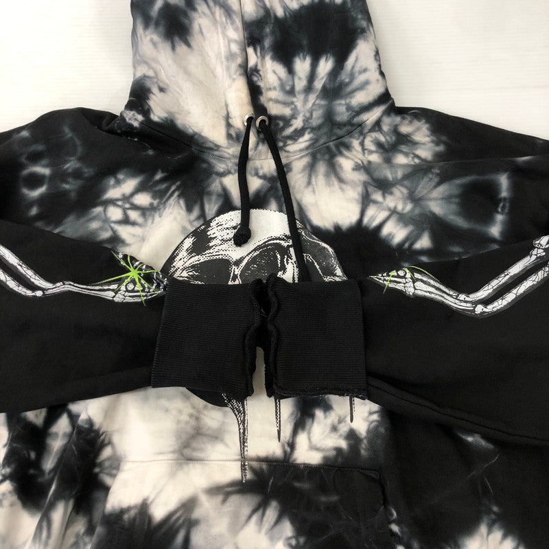 【中古品】【メンズ】 DIESEL ディーゼル S-ALBY-Y TIE DYE OVERSIZED HOODED SWEATSHIRT 20KG7849 タイダイ オーバーサイズ フーデッド スウェットシャツ トップス プルオーバーパーカー フーディー 141-250524-kk-06-tei サイズ：M カラー：ブラック 万代Net店