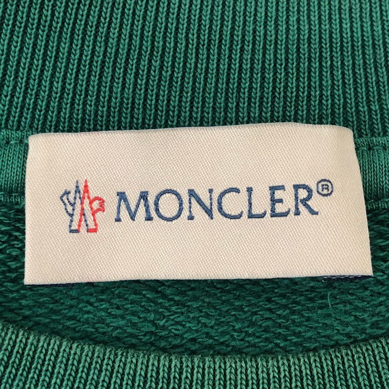 【中古品】【メンズ】 MONCLER モンクレール 22AW ST MORIS PATCH CREW SWEAT H20918G00023 809KR クルーネックスウェット トップス トレーナー 141-260529-sm-01-otoh サイズ：M カラー：グリーン 万代Net店