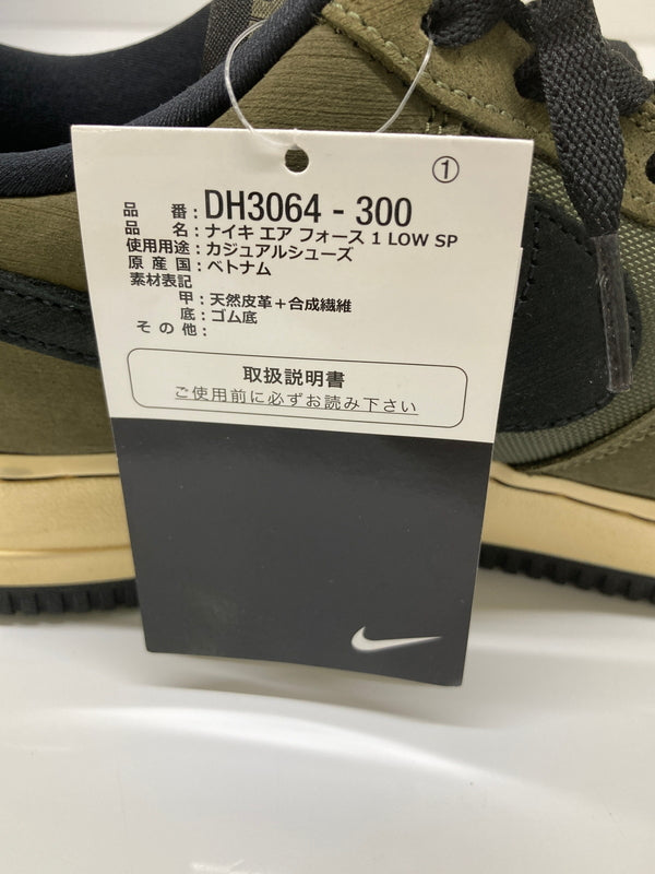 【中古美品】【メンズ】 NIKE ナイキ × UNDEAFEATED アンディーフィーテッド 別注 コラボ AIR FORCE 1 LOW SP DH3064-300 エア フォース 1 ロー スペシャル スニーカー 靴 160-260718-kk-35-hon カラー：CARGO KHAKI/BLACK-LIGHT LODEN 万代Net店