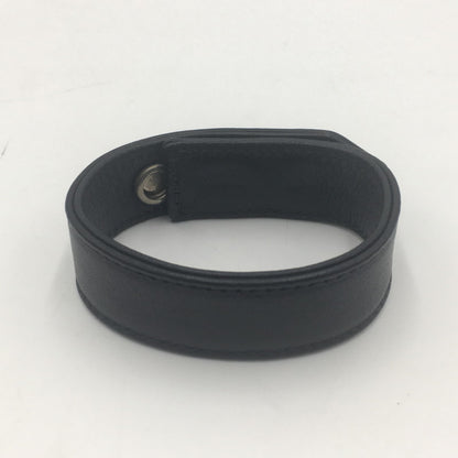 【中古品】【メンズ】 CHROME HEARTS クロムハーツ 3BTN 2SNP クロスボール 3ボタン 2スナップ レザー ブレスレット アクセサリー 190-250607-kk-02-tei カラー：ブラック 万代Net店