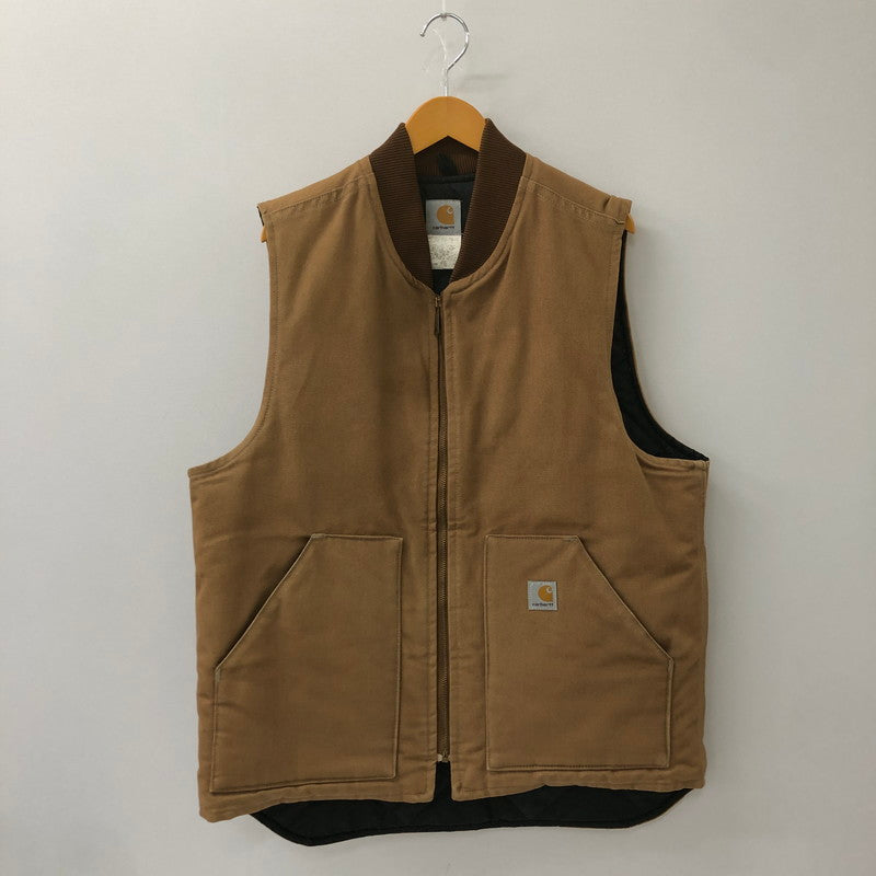 【中古品】【メンズ】 Carhartt カーハート DUCK VEST V01-BRN ダックベスト ライトアウター 145-250524-kk-17-tei サイズ：L カラー：ブラウン 万代Net店
