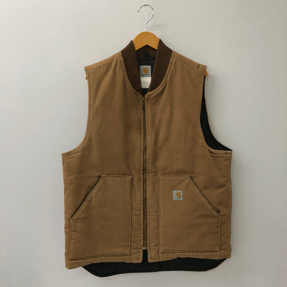【中古品】【メンズ】 Carhartt カーハート DUCK VEST V01-BRN ダックベスト ライトアウター 145-250524-kk-17-tei サイズ：L カラー：ブラウン 万代Net店