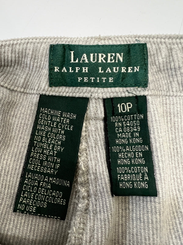 【中古品】【レディース】 LAUREN PETITE ローレンプチ 90'S CORDUROY PANT コーデュロイパンツ ボトムス 156-260921-AS-29-hon サイズ：10P カラー：グレー 万代Net店