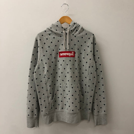 【中古品】【メンズ】 Supreme シュプリーム × COMME des GARCONS SHIRT コムデギャルソンシャツ 別注 コラボ 12SS BOX LOGO PULLOVER ボックスロゴプルオーバー トップス パーカー 149-250731-kk-07-fuz サイズ：M カラー：グレー 万代Net店