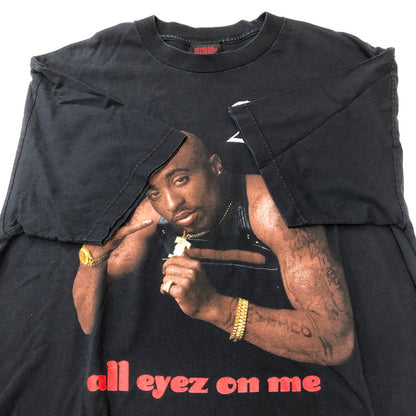 【中古品】【メンズ】 DEATH ROW RECORDS デス ロウ レコーズ 2PAC ALL EYES ON ME T-SHIRT 2005年製 ツーパック オールアイズ オンミー Tシャツ 半袖 トップス 145-250529-kk-12-tei サイズ：XL カラー：ブラック 万代Net店