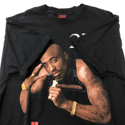 【中古品】【メンズ】 DEATH ROW RECORDS デス ロウ レコーズ 2PAC ALL EYES ON ME T-SHIRT 2005年製 ツーパック オールアイズ オンミー Tシャツ 半袖 トップス 145-250529-kk-12-tei サイズ：XL カラー：ブラック 万代Net店